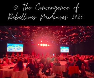 Big shout out to everyone at #theconvergenceofrebelliousmidwives 2025! I filled my cup and hope you filled yours... despite what it looks like, this was not (just) a party, but an incredible selection of inspiring speakers, rallying for innovative solutions to some of our biggest challenges in contemporary maternity care. Thank you @melaniethemidwife and team for organising this event and thank you everyone for attending, connecting, speaking and sharing!
PS: 455 Rebel-Pebbels left the room after my presentation, so next time you subvert the system, remember we all got your back... (and this is only one event in one city, imagine how many of us are out there!) Let's get loud and tip the scale for better maternity care for all women and families 💕