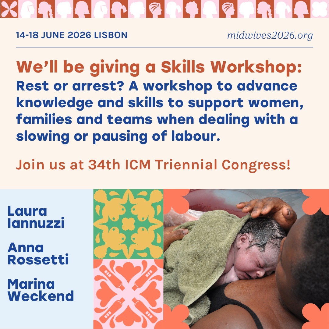 Join us on the last day of the #ICMCongress2026 to challenge time-based approaches of defining labour dystocia and to explore new ways of recognising plateaus in labour in our "Rest or Arrest" Workshop.

We will also premiere the short film "You Can't Hurry Love" by Bonnie Hughes on global stage! You're in for a treat 😊

Looking hugely forward to meeting you there!

#midwiferyresearch @uni_luebeck